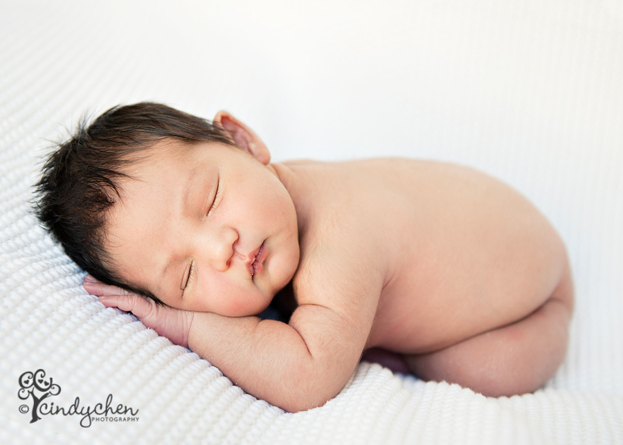 posed newborn at 9 days old